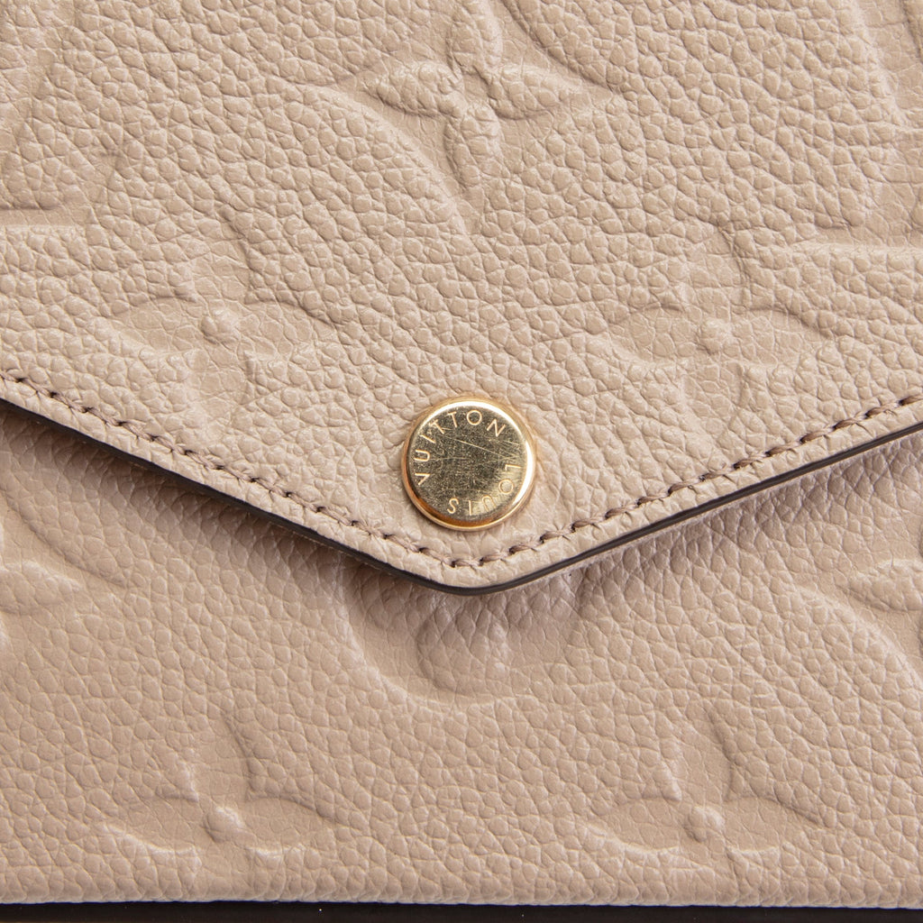 LOUIS VUITTON Monogram Empreinte Felicie Pochette - Turtledove