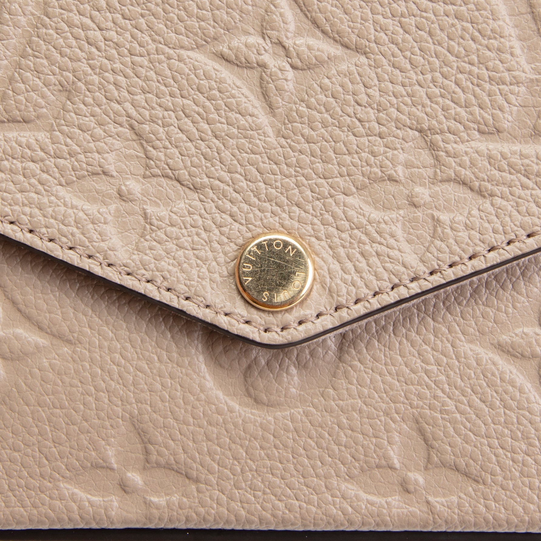 LOUIS VUITTON Monogram Empreinte Felicie Pochette - Turtledove