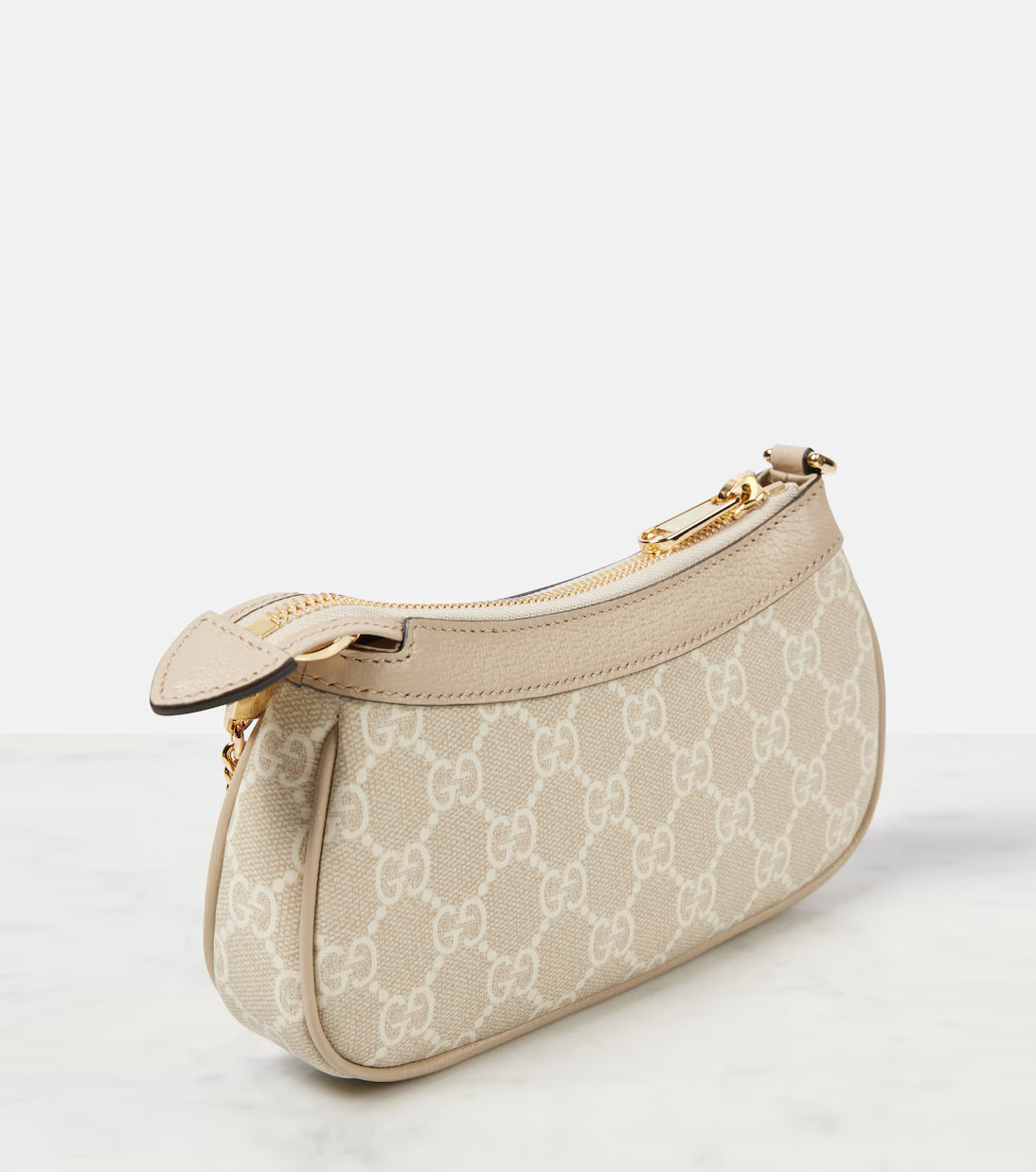 Gucci Ophidia Mini leather-trimmed shoulder bag 2025