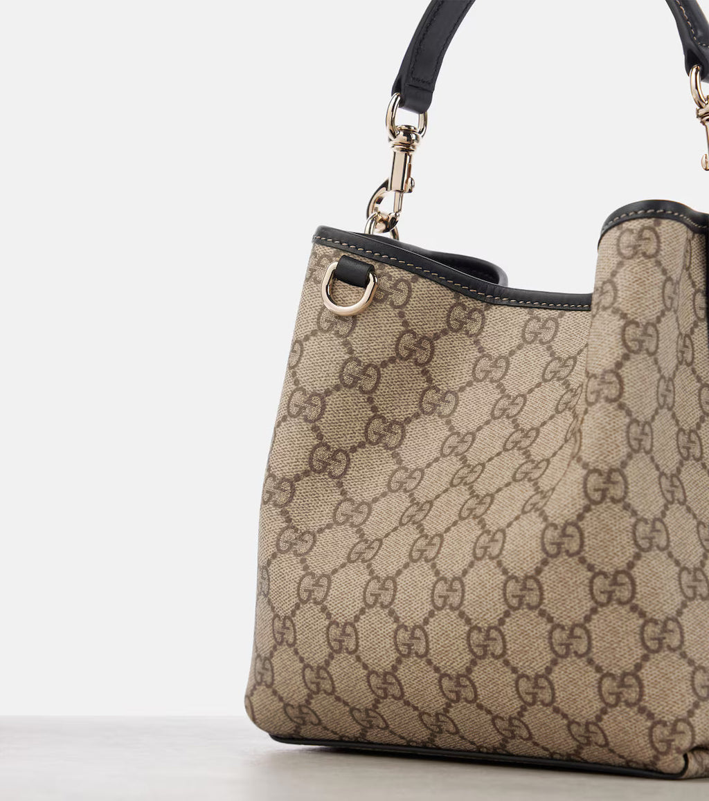 Gucci GG Emblem Mini coated canvas tote bag 2025