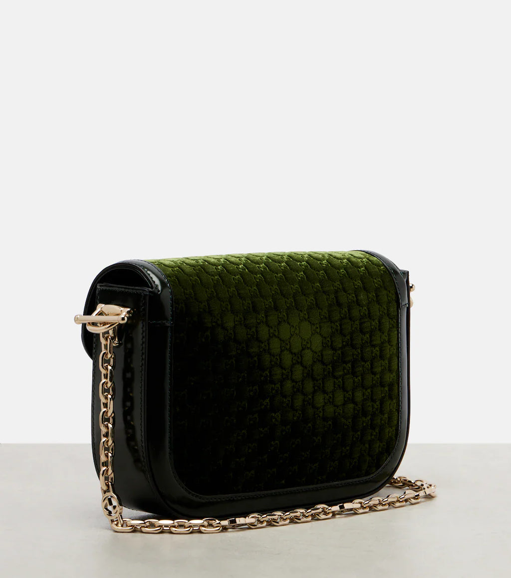 Gucci Horsebit 1955 Small velvet shoulder bag 2025