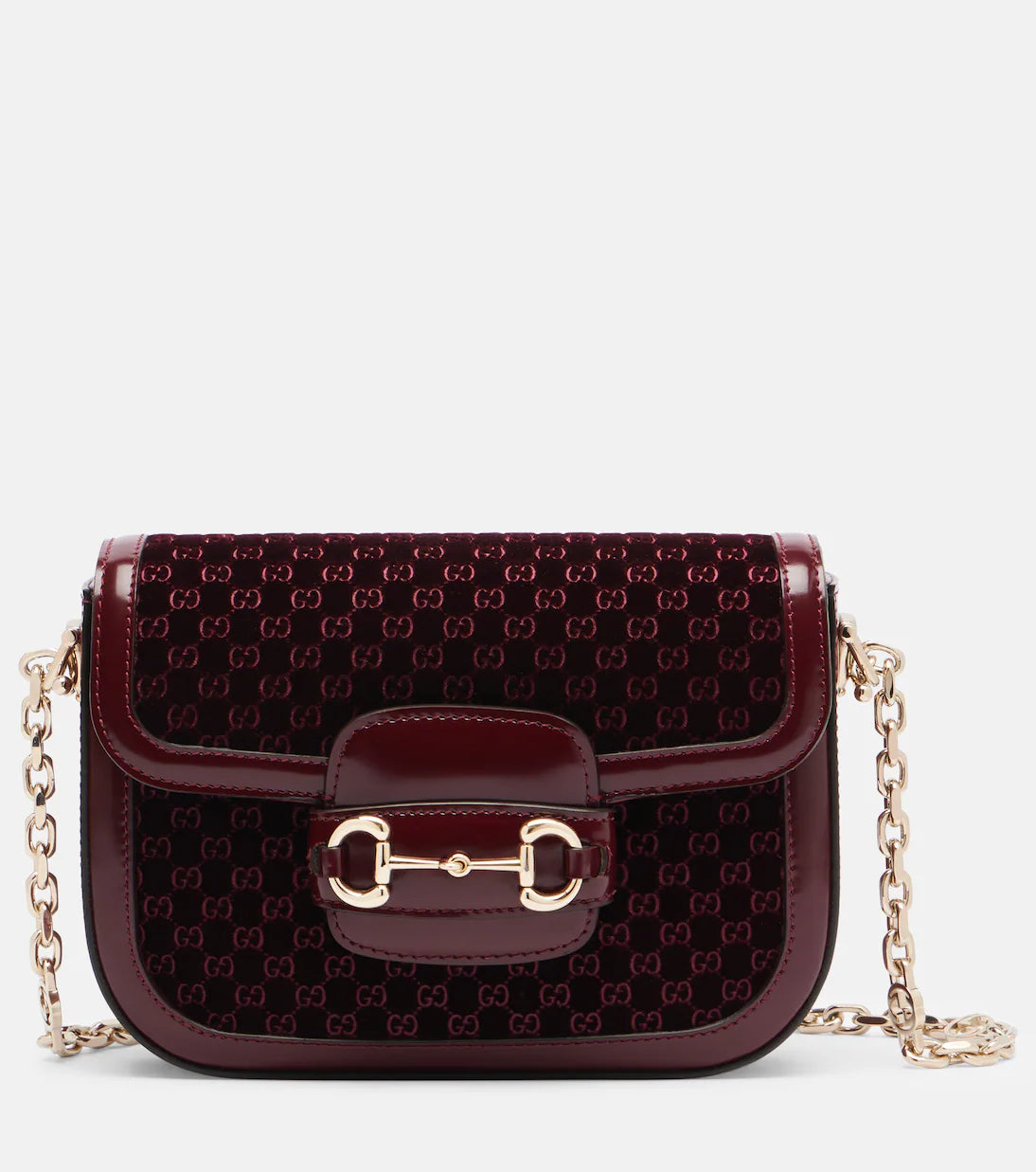 Gucci Gucci Horsebit 1955 Small velvet shoulder bag 2025