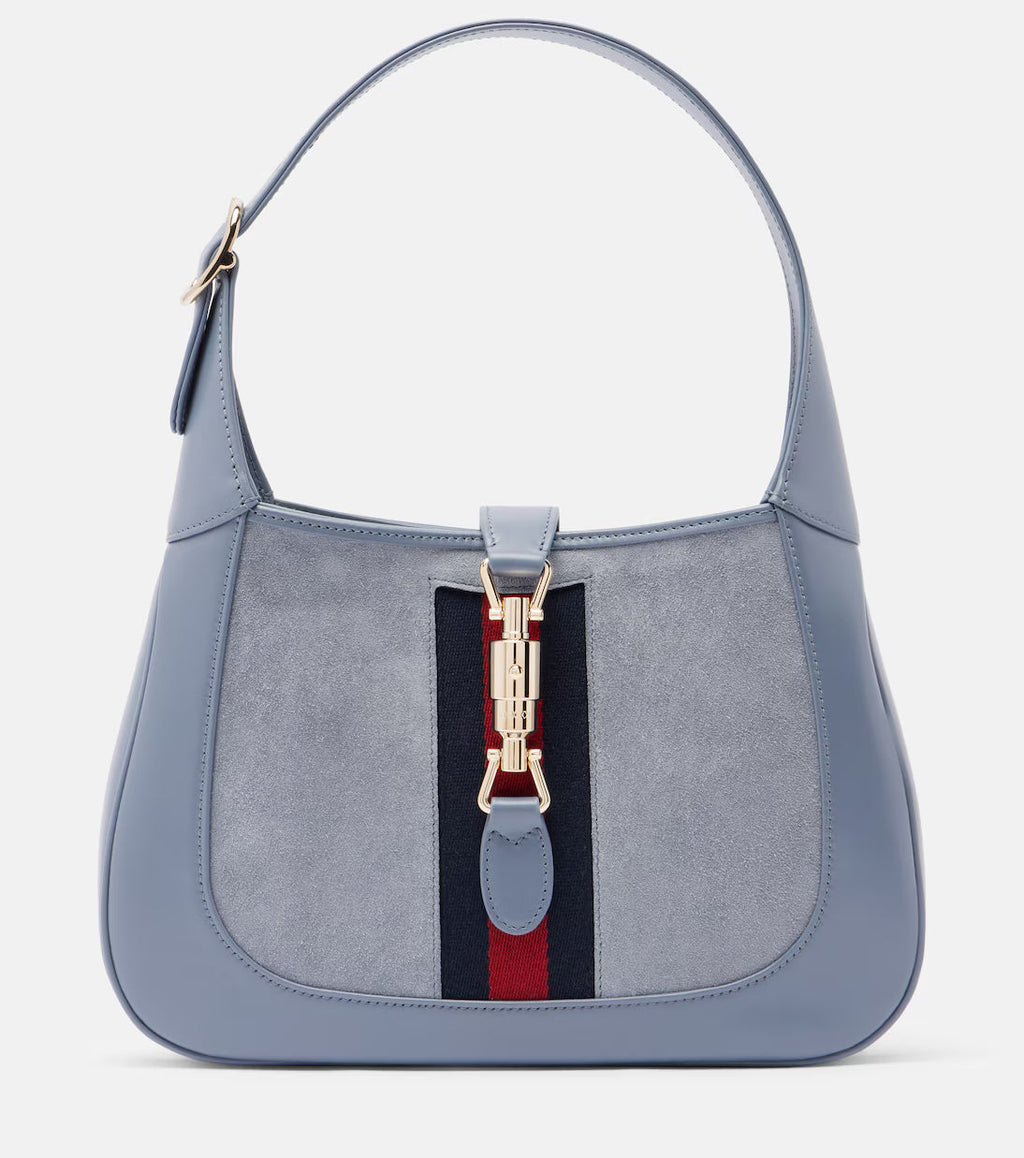 Gucci Jackie 1961 Medium suede and leather shoulder bag 2025