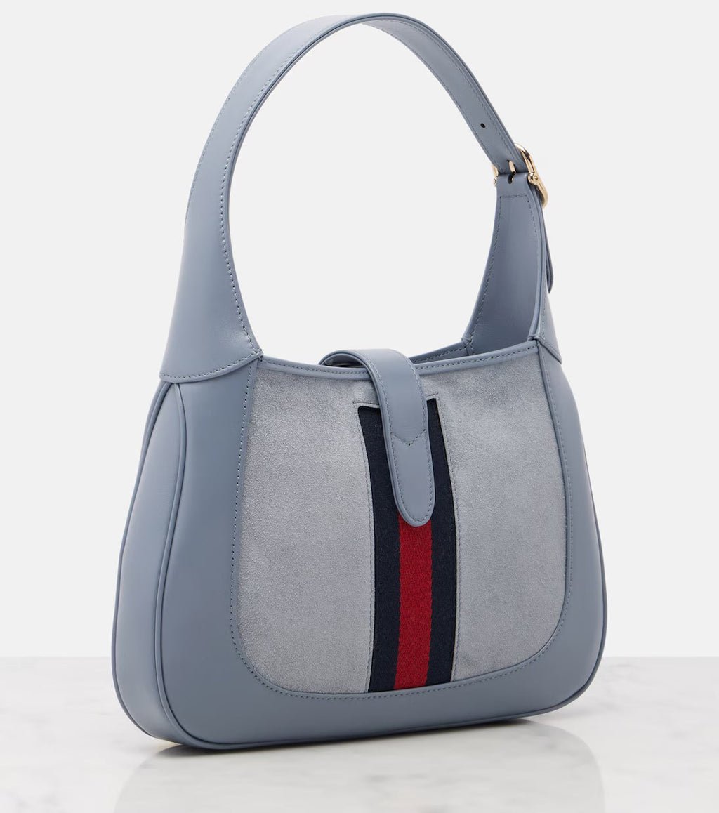 Gucci Jackie 1961 Medium suede and leather shoulder bag 2025