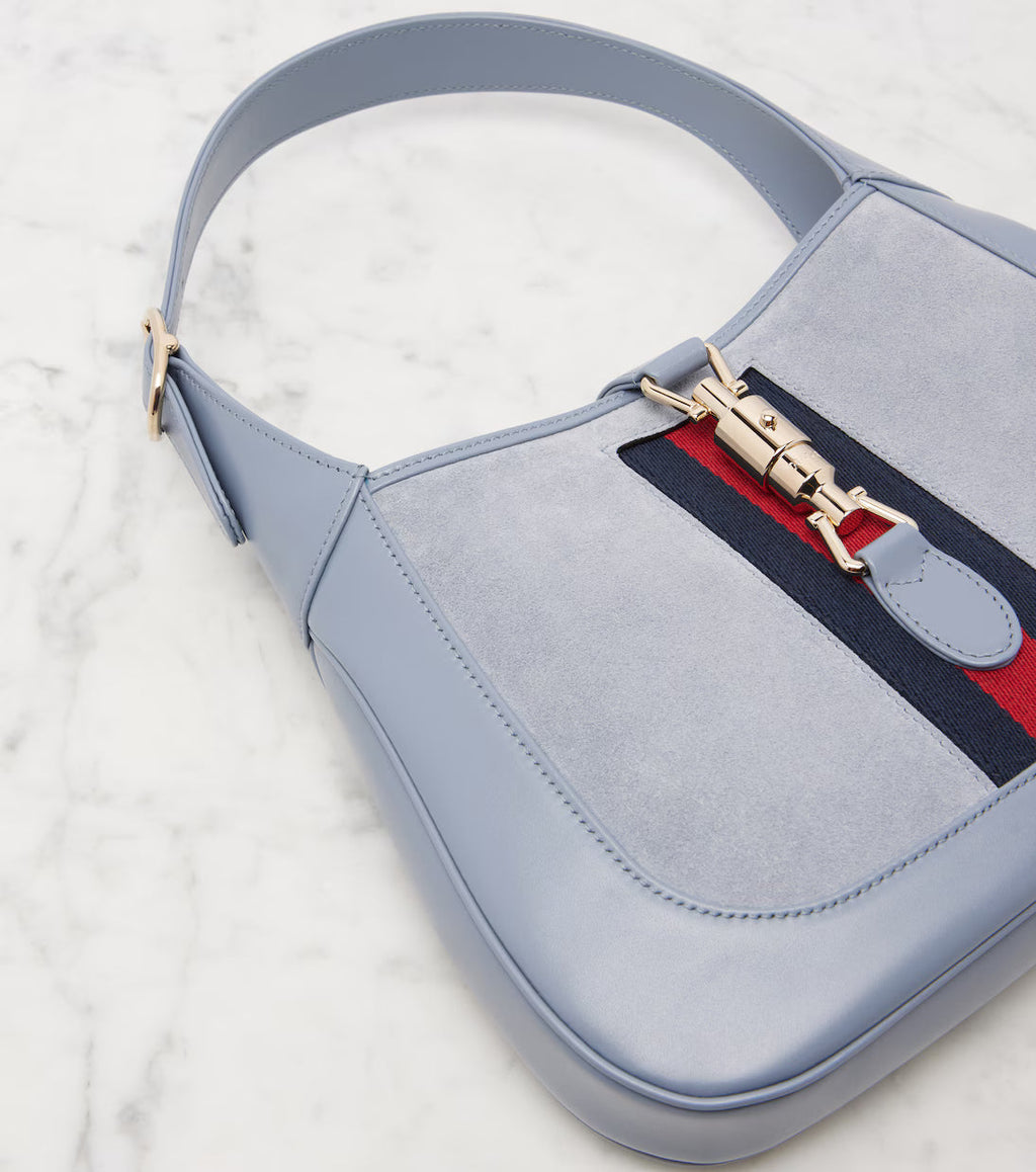 Gucci Jackie 1961 Medium suede and leather shoulder bag 2025