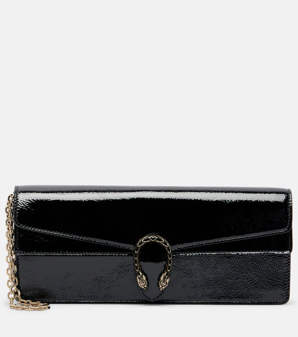 Gucci Dionysus patent leather clutch 2025