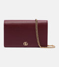 Gucci GG Marmont leather wallet on chain 2025