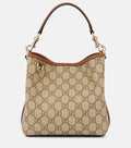 Gucci GG Emblem Small canvas bucket bag 2025