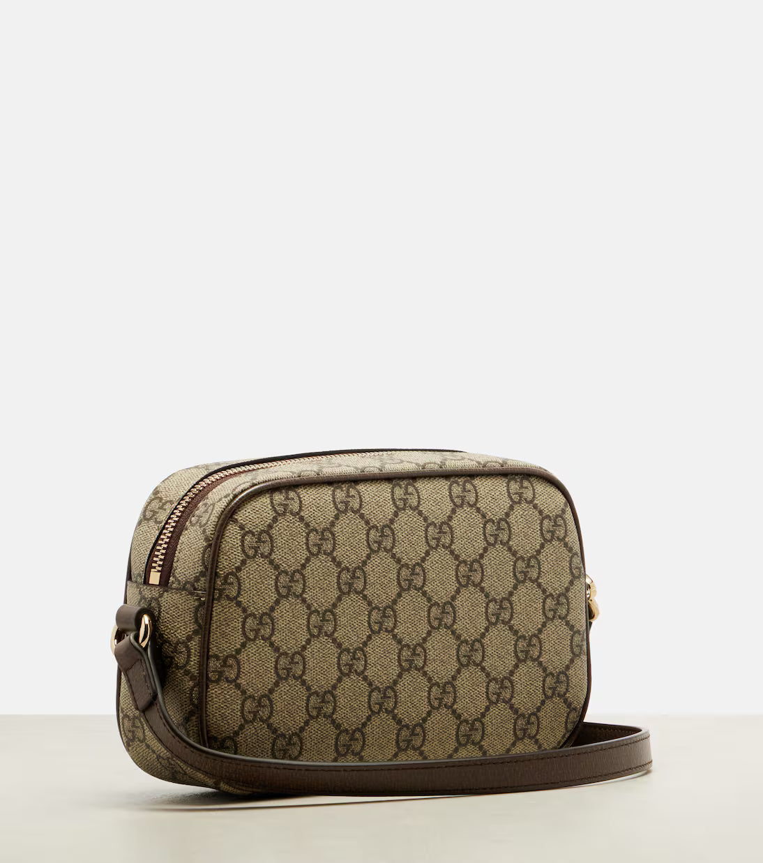 Gucci Ophidia Small leather-trimmed crossbody bag 2025