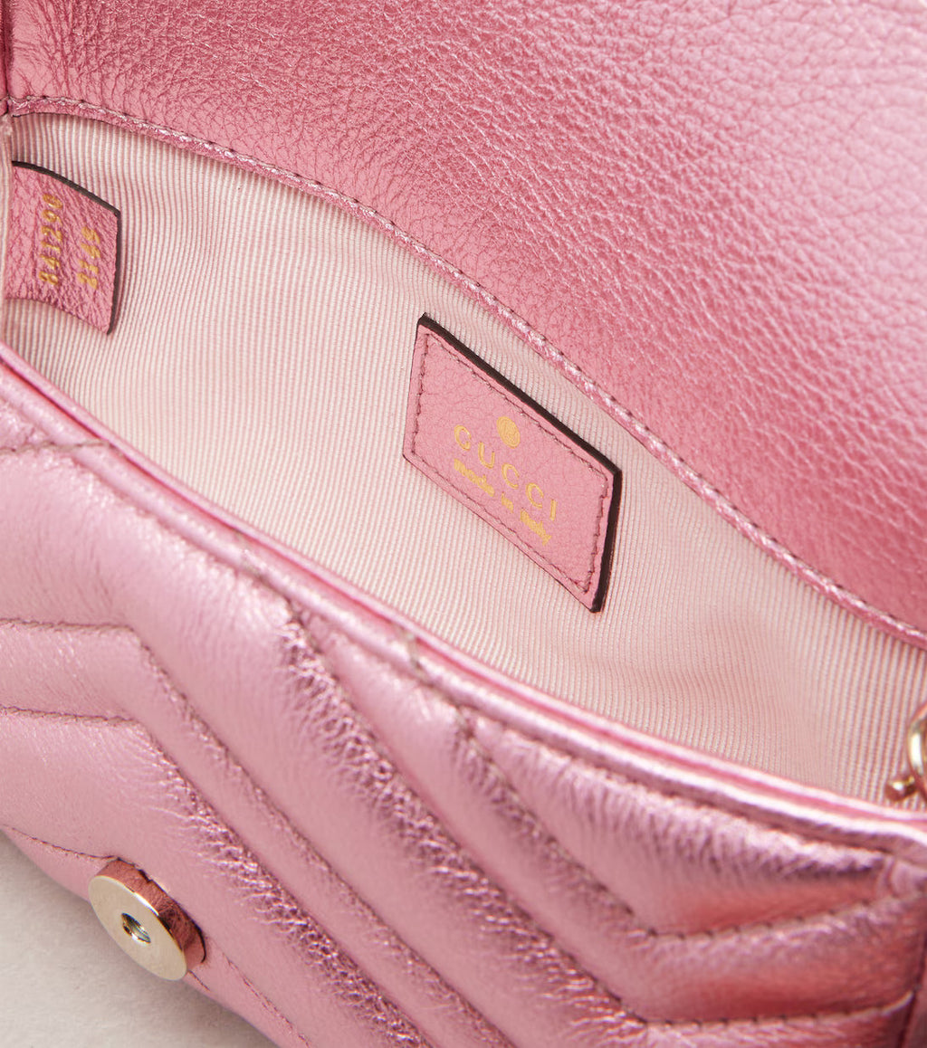 Gucci GG Marmont Mini leather shoulder bag 2025