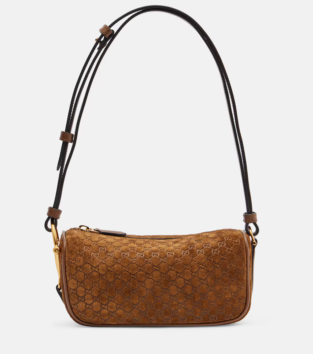 Gucci GG suede shoulder bag 2025