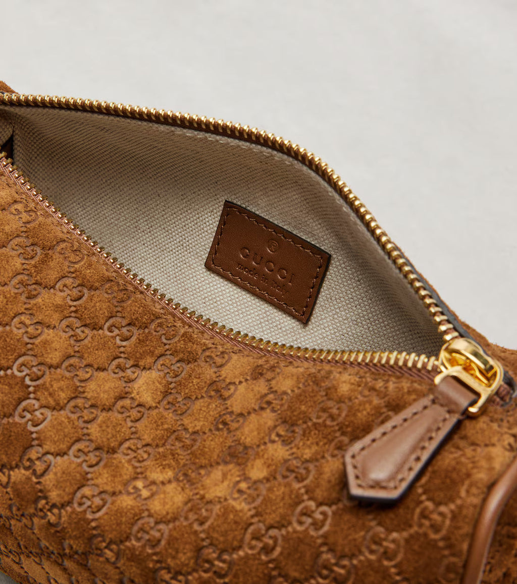 Gucci GG suede shoulder bag 2025