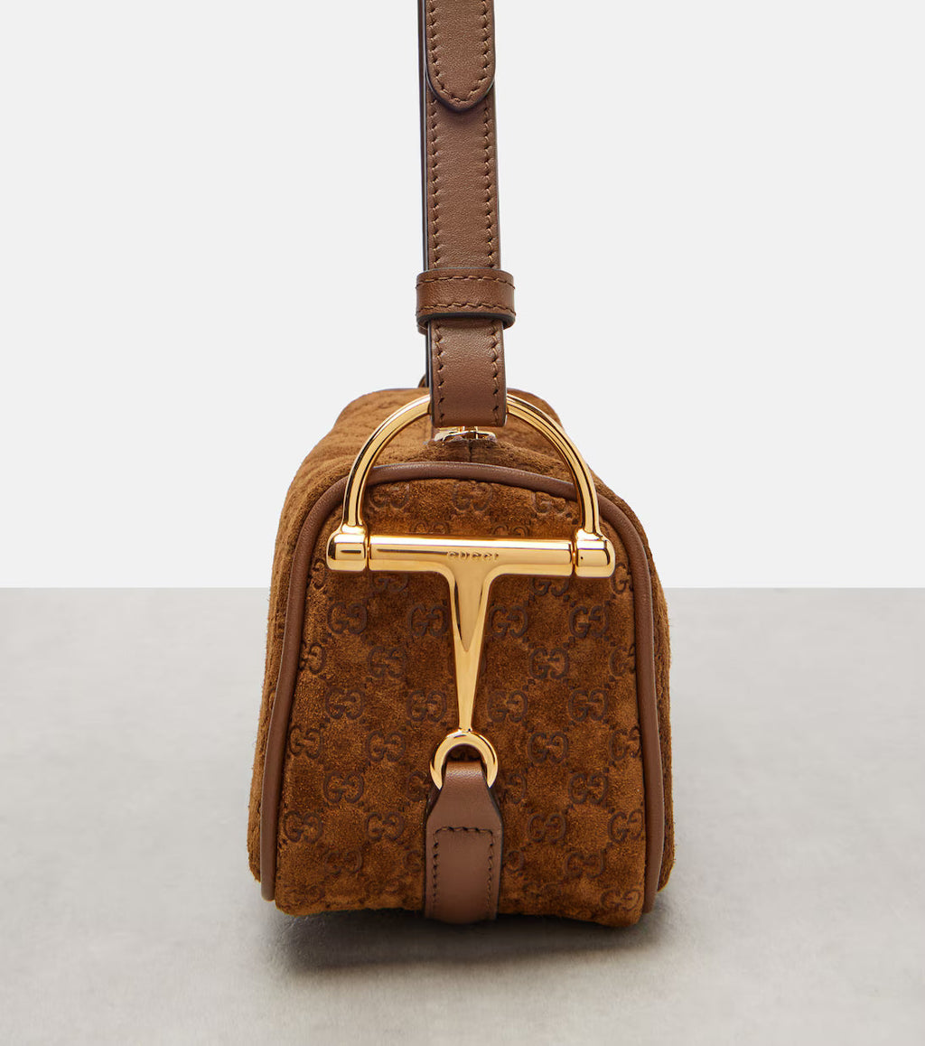 Gucci GG suede shoulder bag 2025