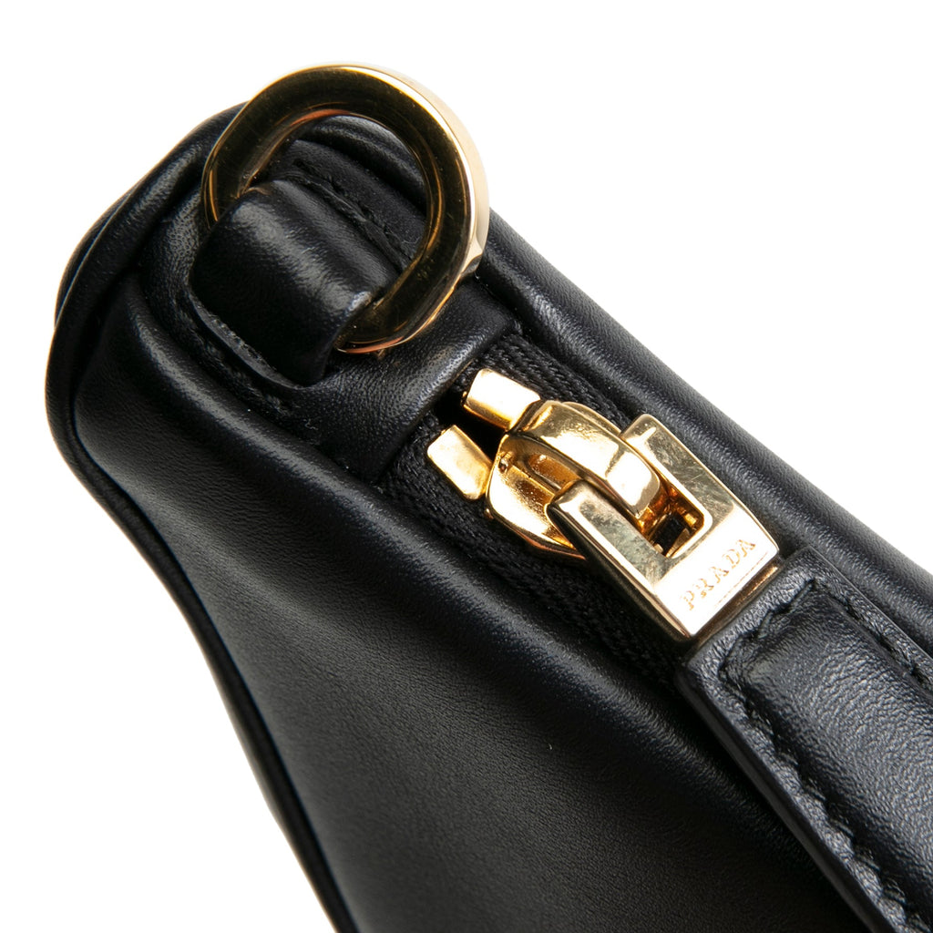 PRADA Symbole Triangle Bag - Black