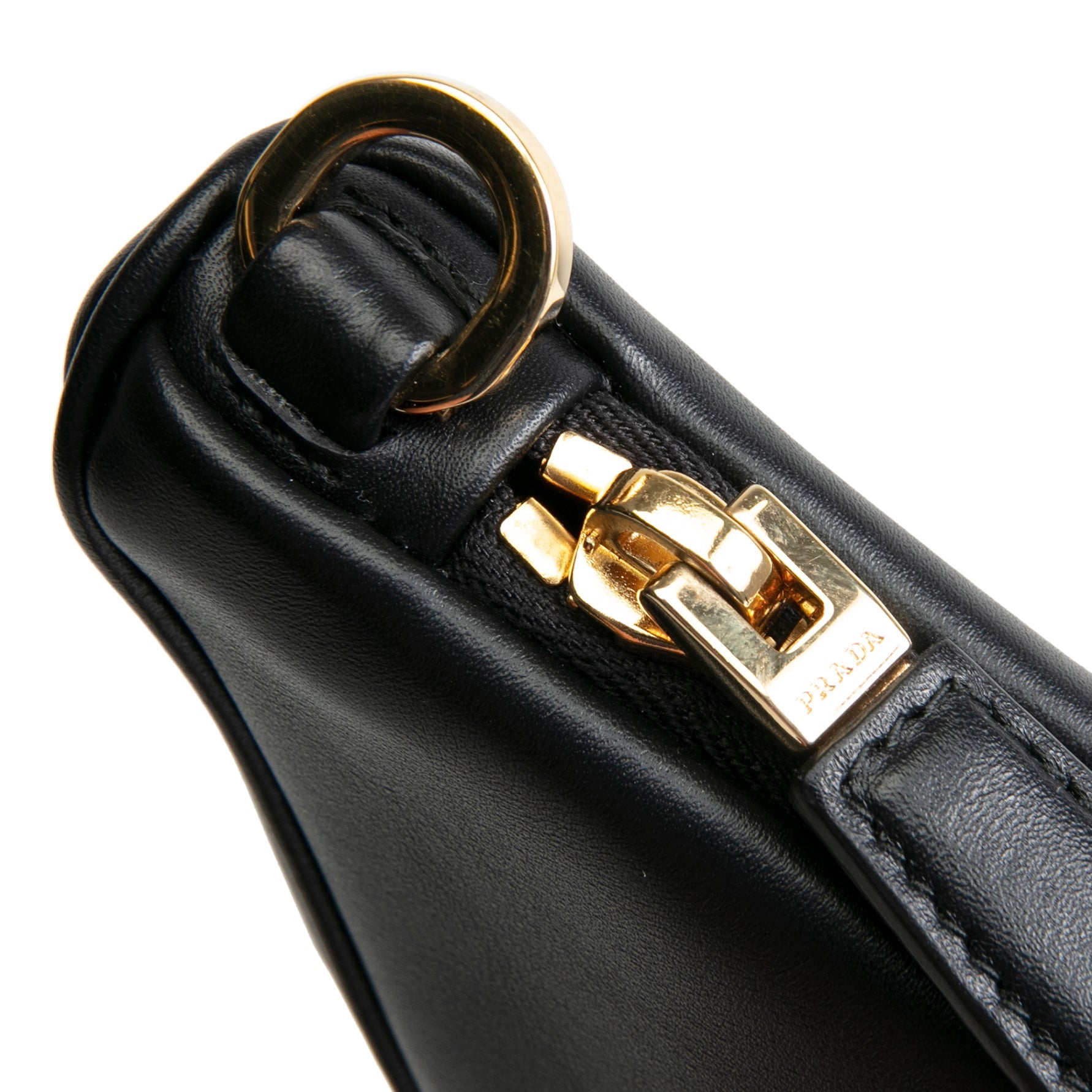 PRADA Symbole Triangle Bag - Black