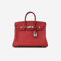 Hermès Birkin 25 - Rouge Piment Swift | Palladium Hardware