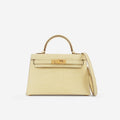 Hermès Mini Kelly - Vanille Alligator | Gold Hardware
