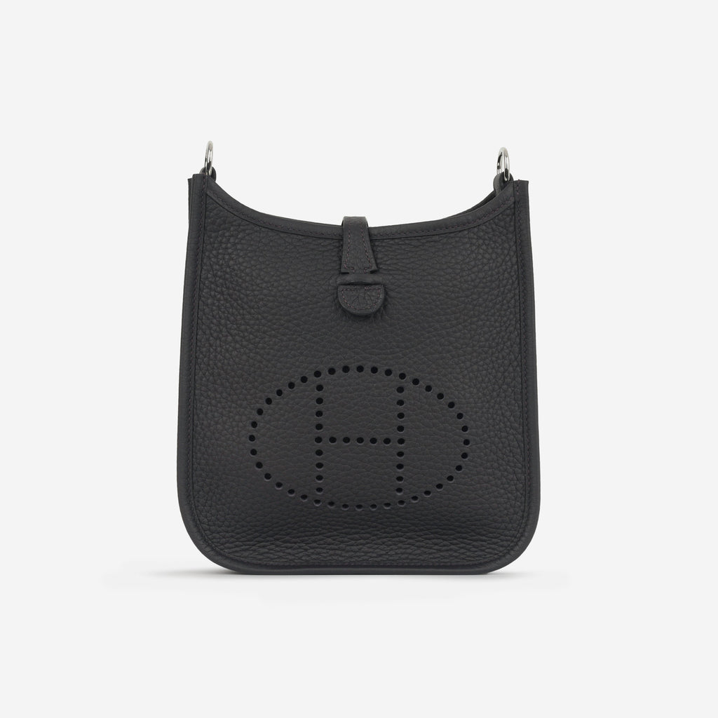 Hermès Mini Evelyne 16 - Black Clemence | Palladium Hardware