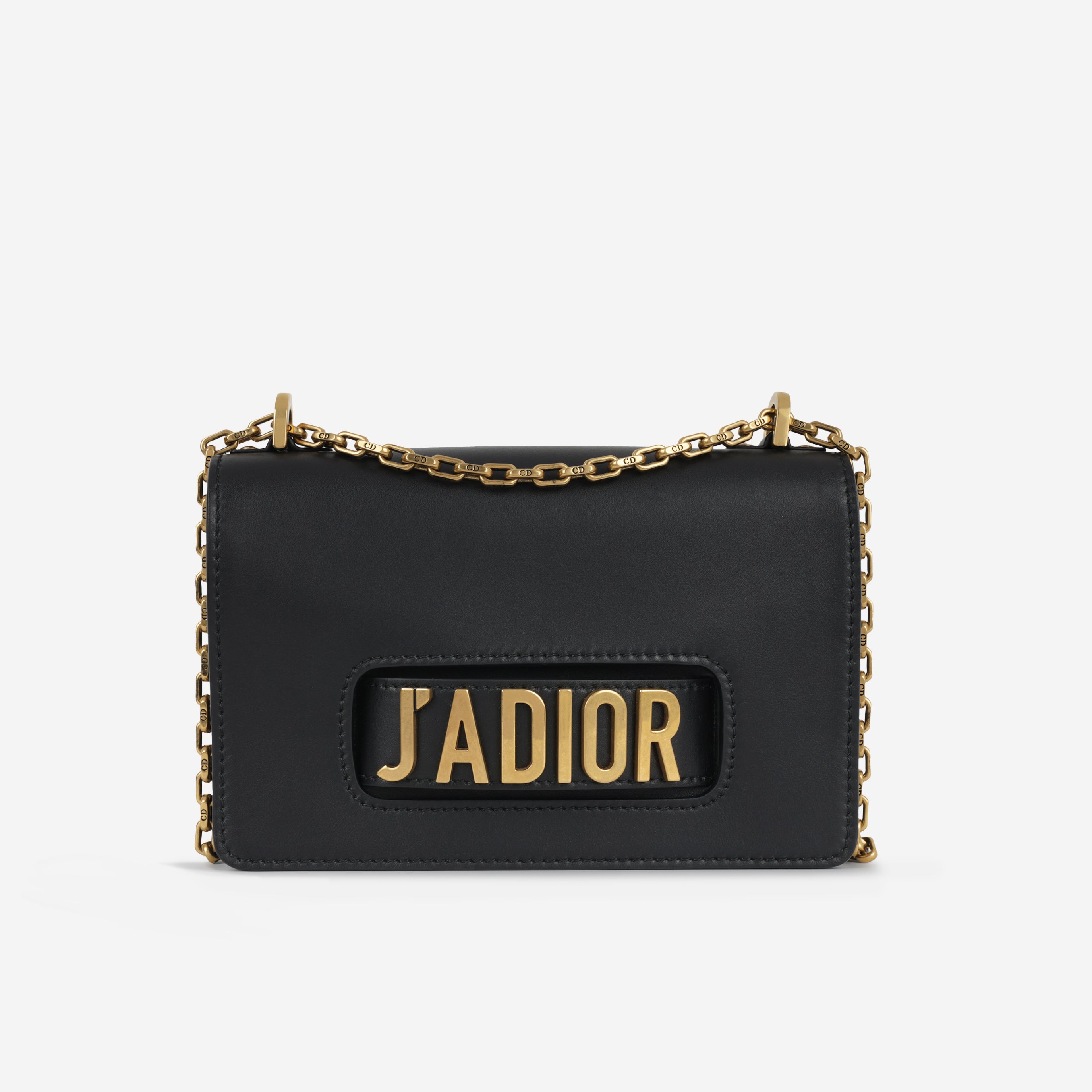 Dior J’adior Flap Bag - Black Calfskin | Gold Hardware