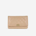 Chanel Boy WOC - Iridescent Pink Patent | Champagne Gold Hardware
