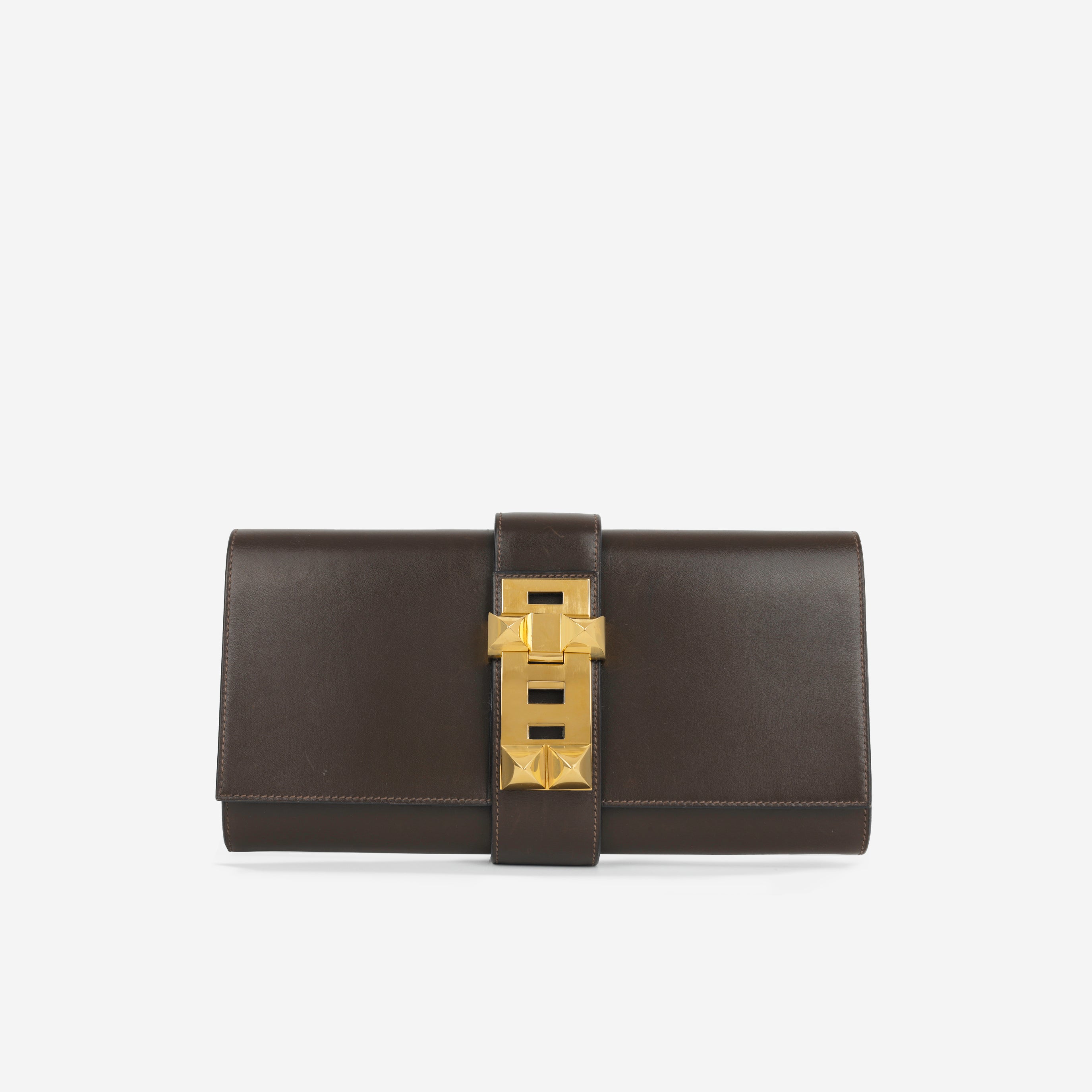 Medor 29 - Ebene Box Calf | Gold Hardware
