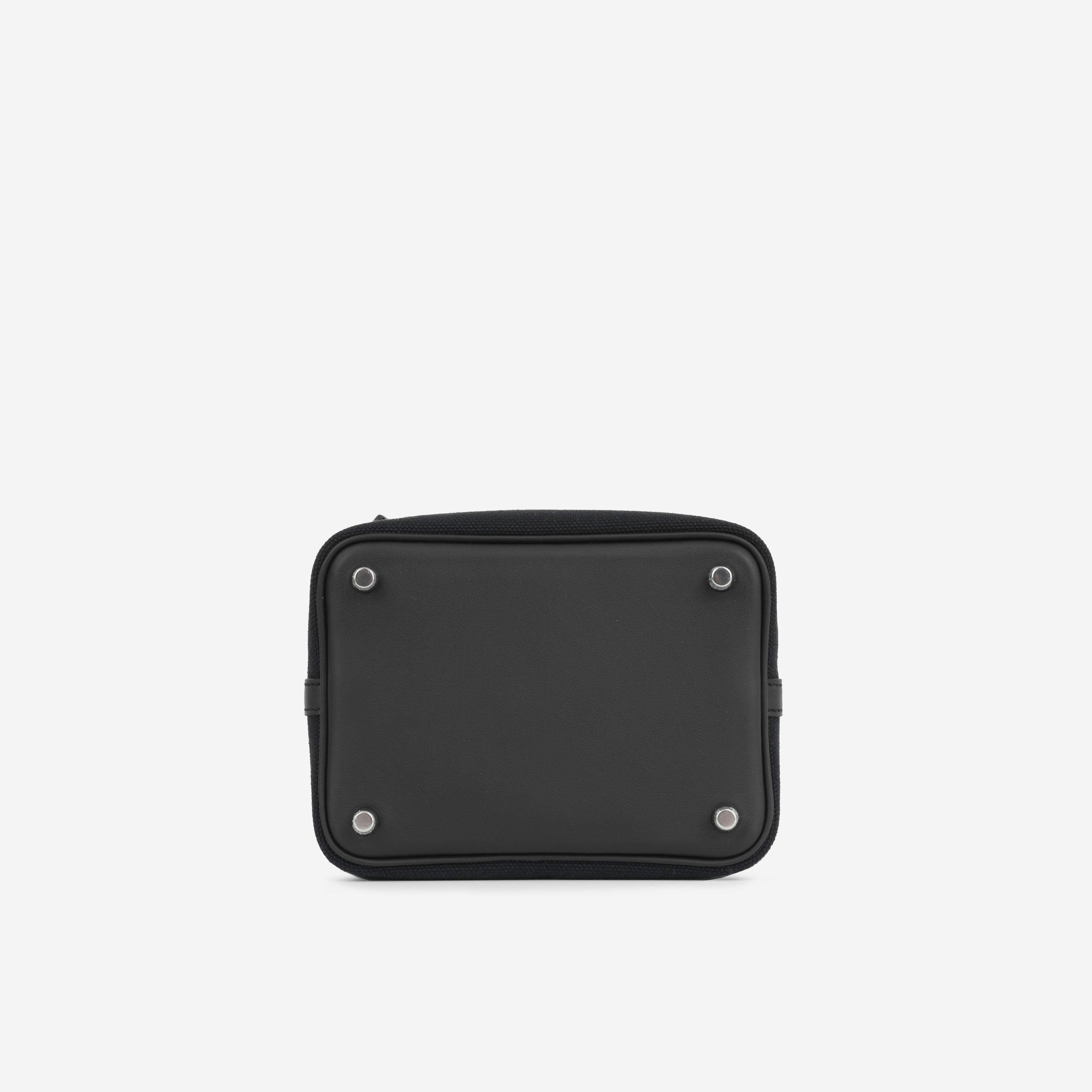 Hermès Picotin 18 Cargo - Noir Canvas / Swift | Palladium Hardware