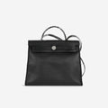 Hermès Herbag 31 - Black Berline Toile | Palladium Hardware