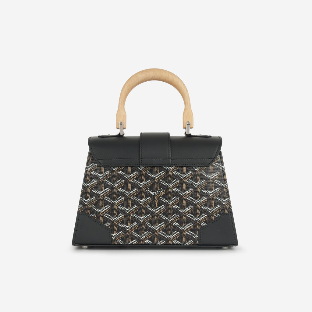 Saïgon Structuré Mini Bag - Black Goyardine Canvas | Palladium Hardware