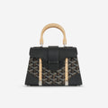Saïgon Structuré Mini Bag - Black Goyardine Canvas | Palladium Hardware