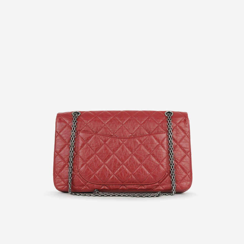 Chanel 2.55 Reissue 227 Flap - Red Aged Calfskin | Ruthenium Hardware