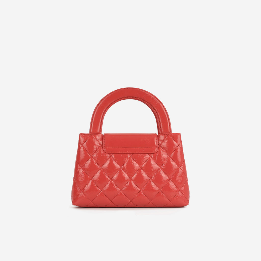 Chanel Small Kelly Re-Edition - Red Crumpled Calfskin | Gold Hardware