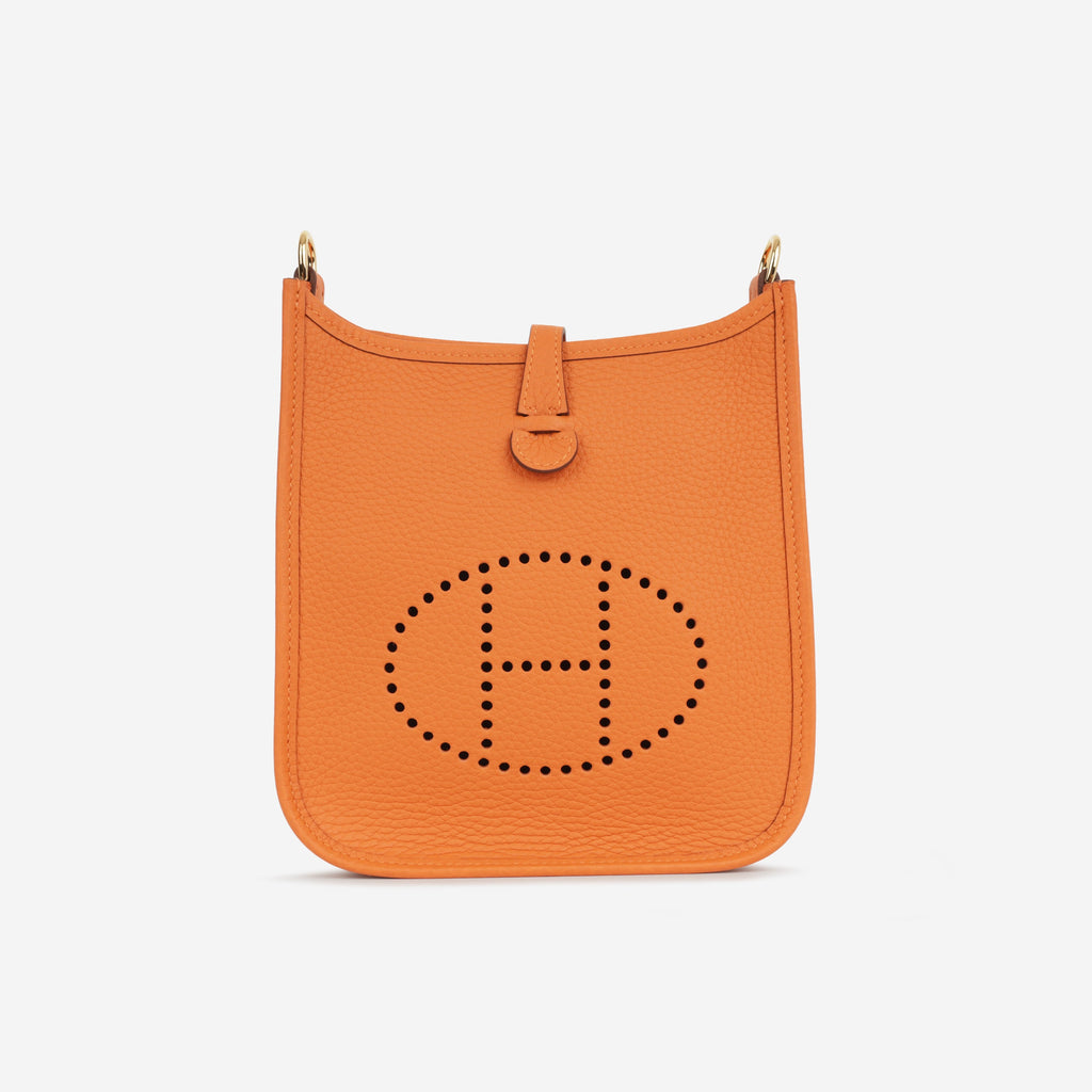 Hermès Evelyne TPM - Orange Clemence | Gold Hardware