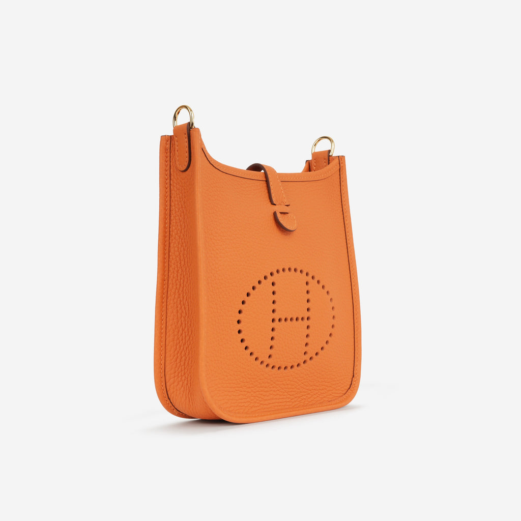 Hermès Evelyne TPM - Orange Clemence | Gold Hardware