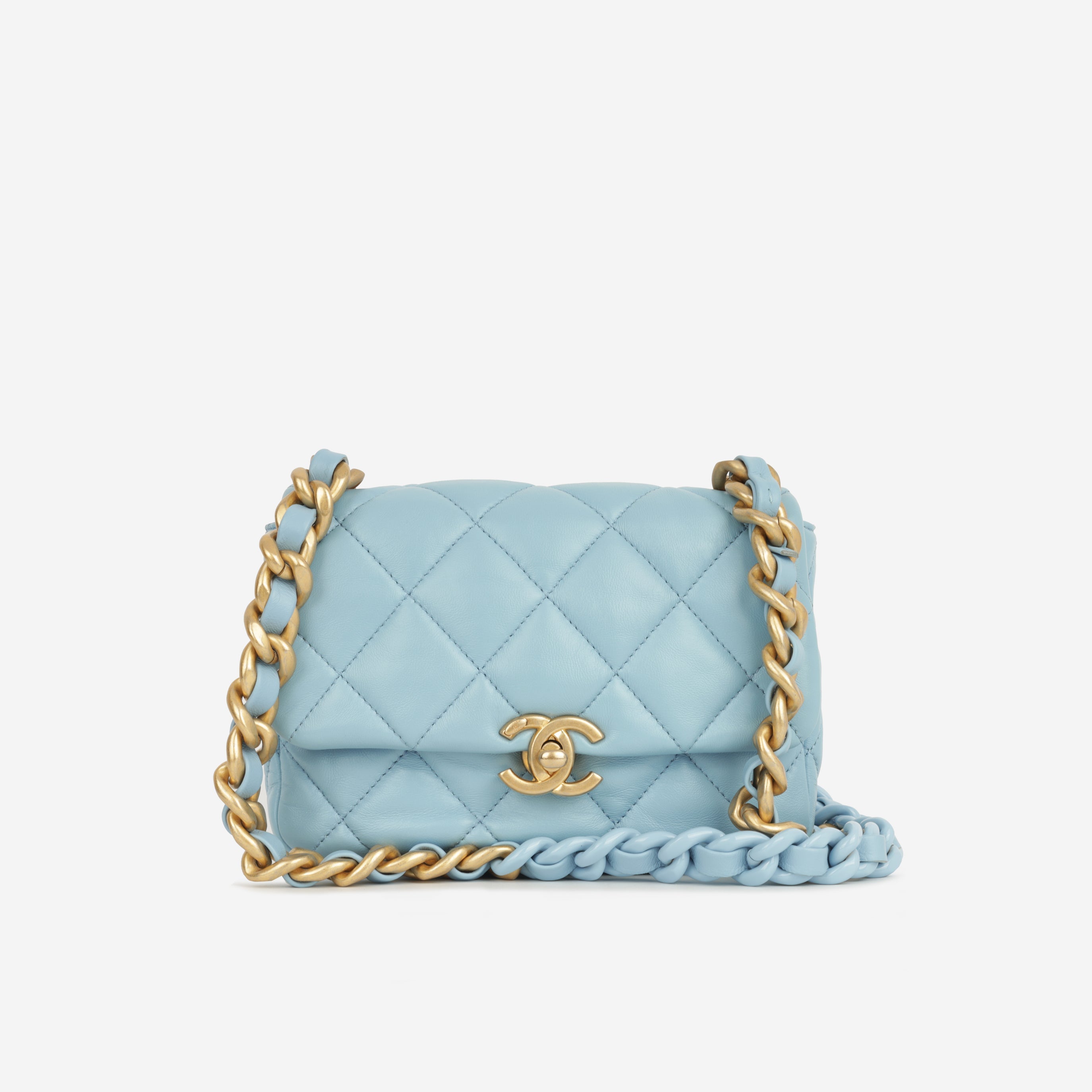 Chanel Candy Chain Flap - Blue Lambskin | Gold Hardware