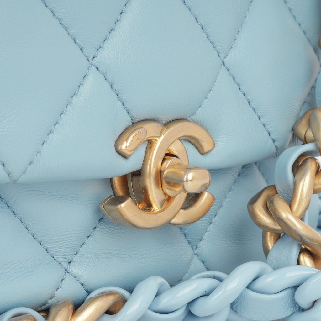 Chanel Candy Chain Flap - Blue Lambskin | Gold Hardware