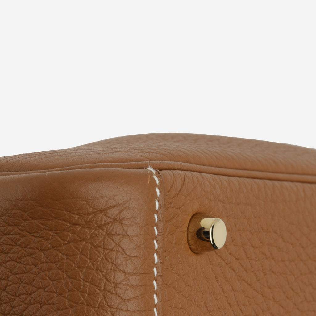 Hermès Mini Lindy - Gold Clemence | Gold Hardware