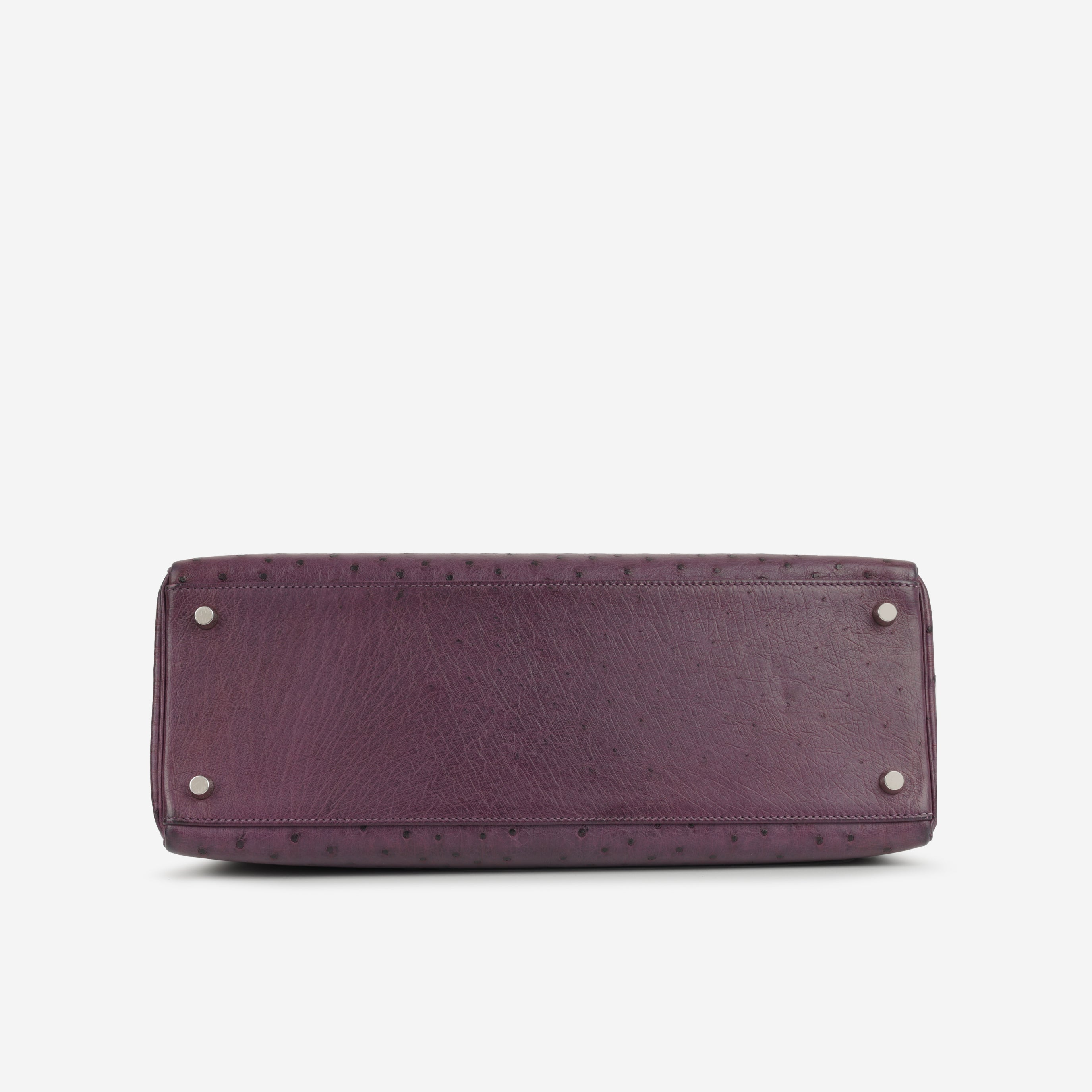 Hermès Kelly 35 - Violine Ostrich | Palladium Hardware
