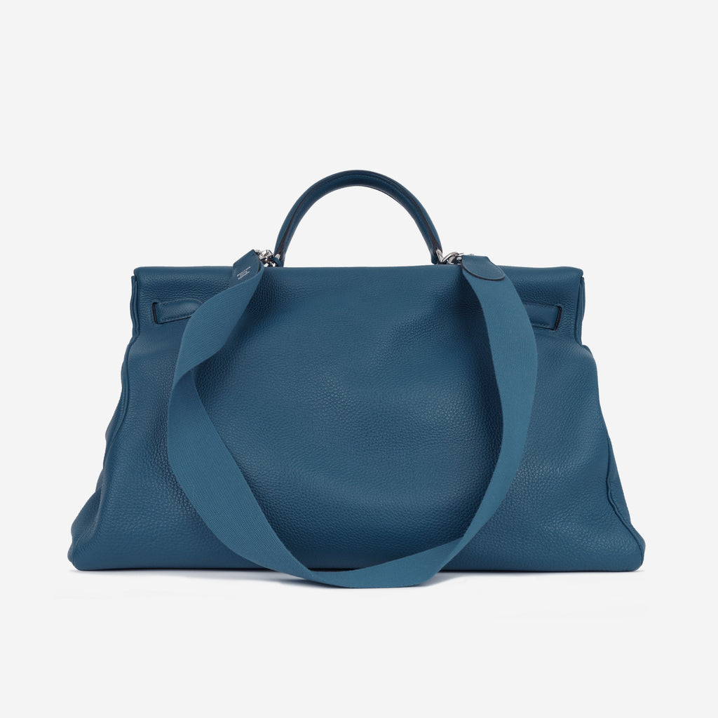 Hermès Kelly 50 Voyage - Bleu Cobalt