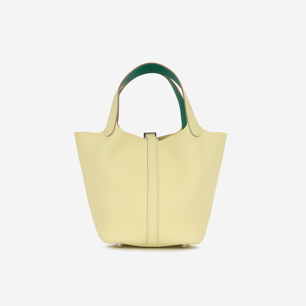 Hermès Picotin 18 Eclat - Jaune Milton / Vert Vertigo