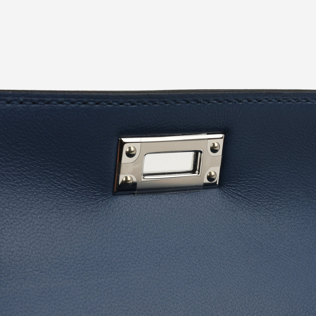 Hermès Mini Kelly - Bleu Tie Madame