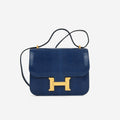 Hermès Constance 18 - Bleu Saphire Varanus Niloticus Lizard | Gold Hardware