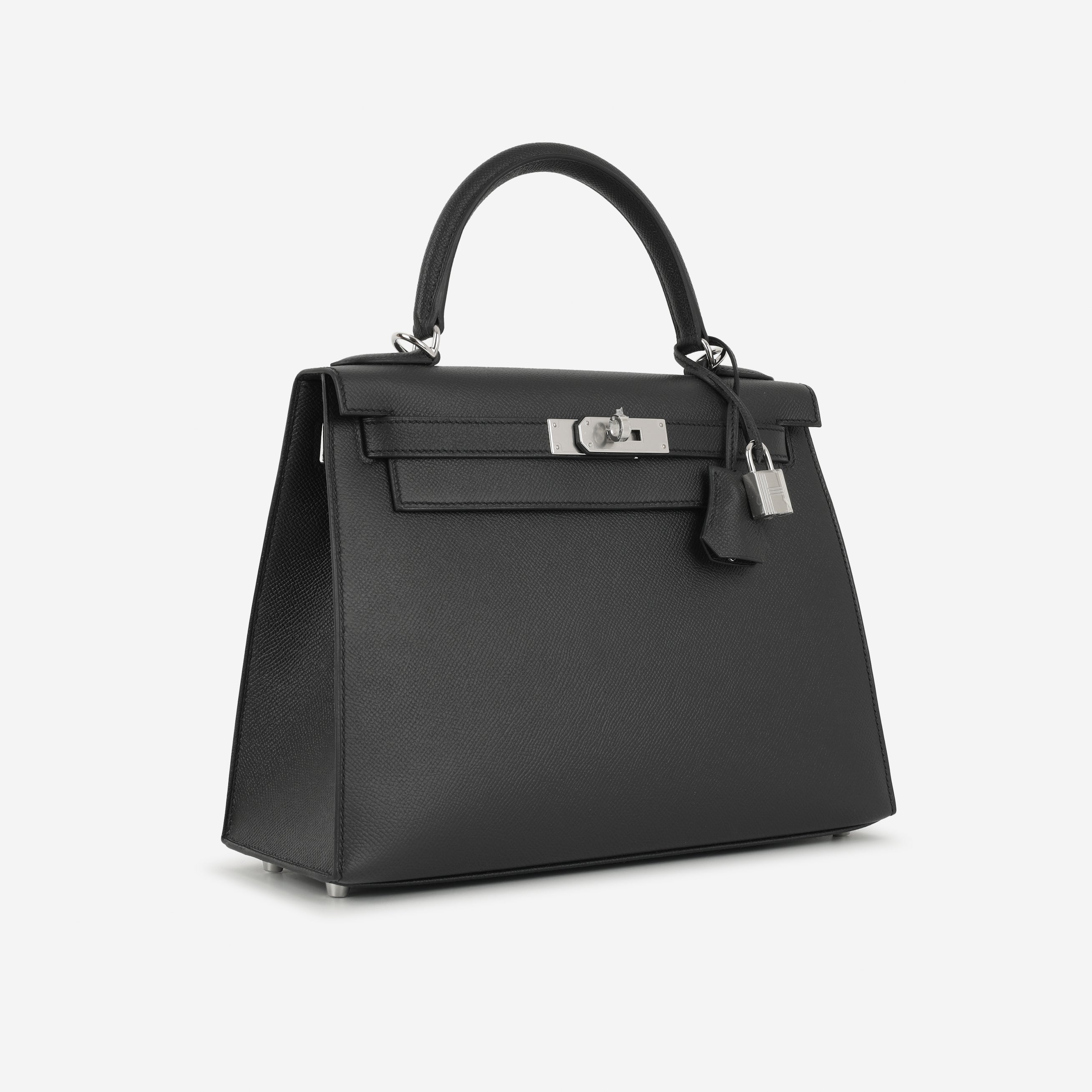 Hermès Kelly 28 - Black Epsom | Palladium Hardware