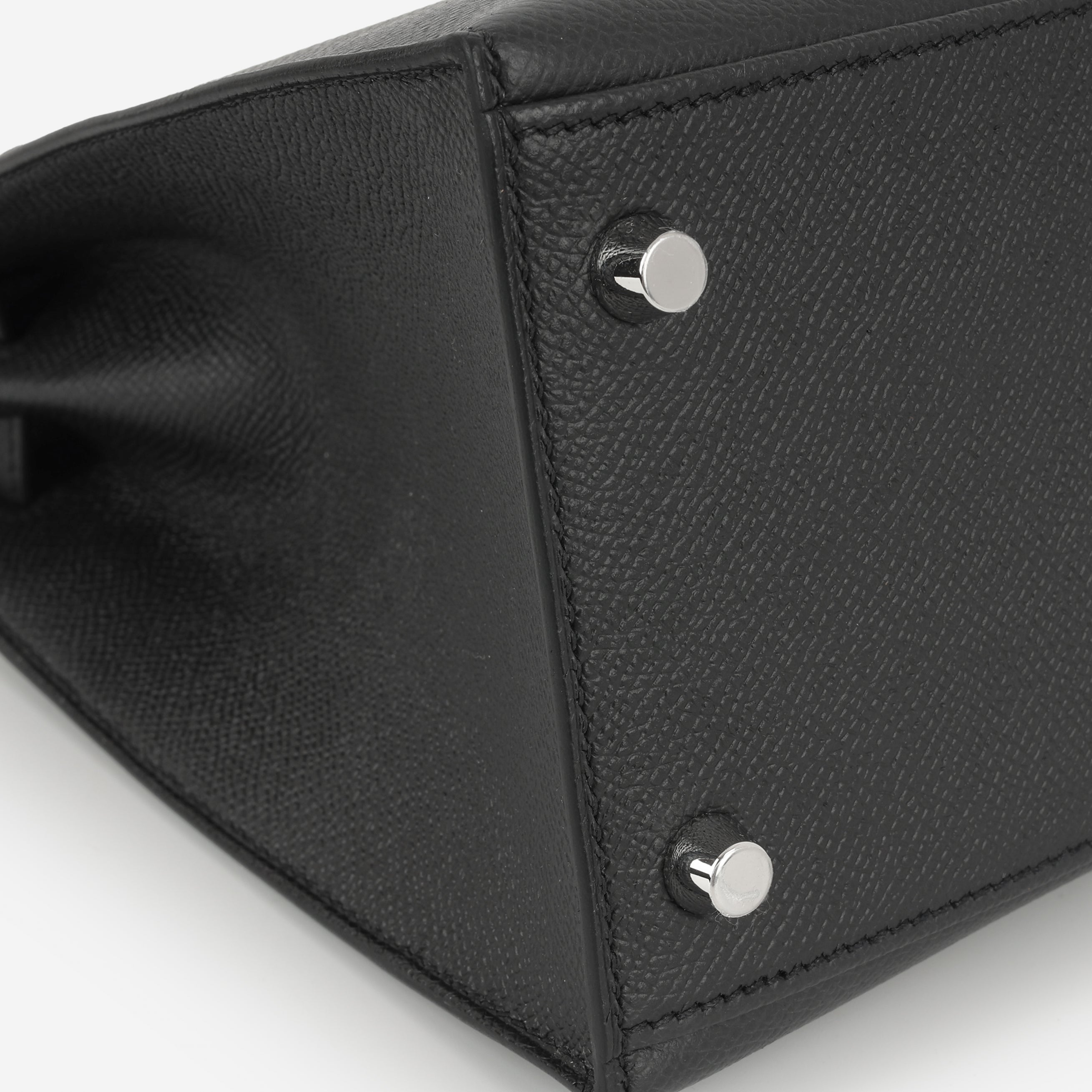 Hermès Kelly 28 - Black Epsom | Palladium Hardware