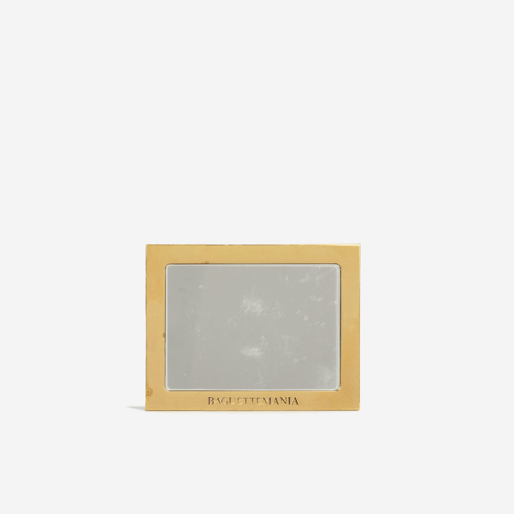 Fendi Medium Baguette Grey Lambskin | Gold Hardware