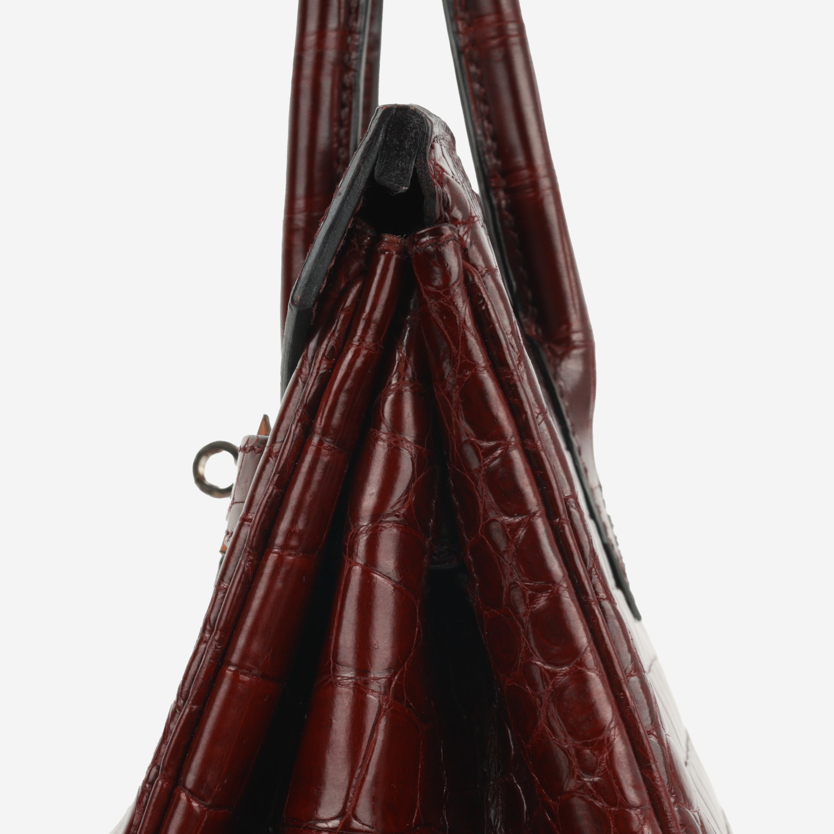Hermès Birkin 35 - Bordeaux Crocodile Porosus | Palladium Hardware