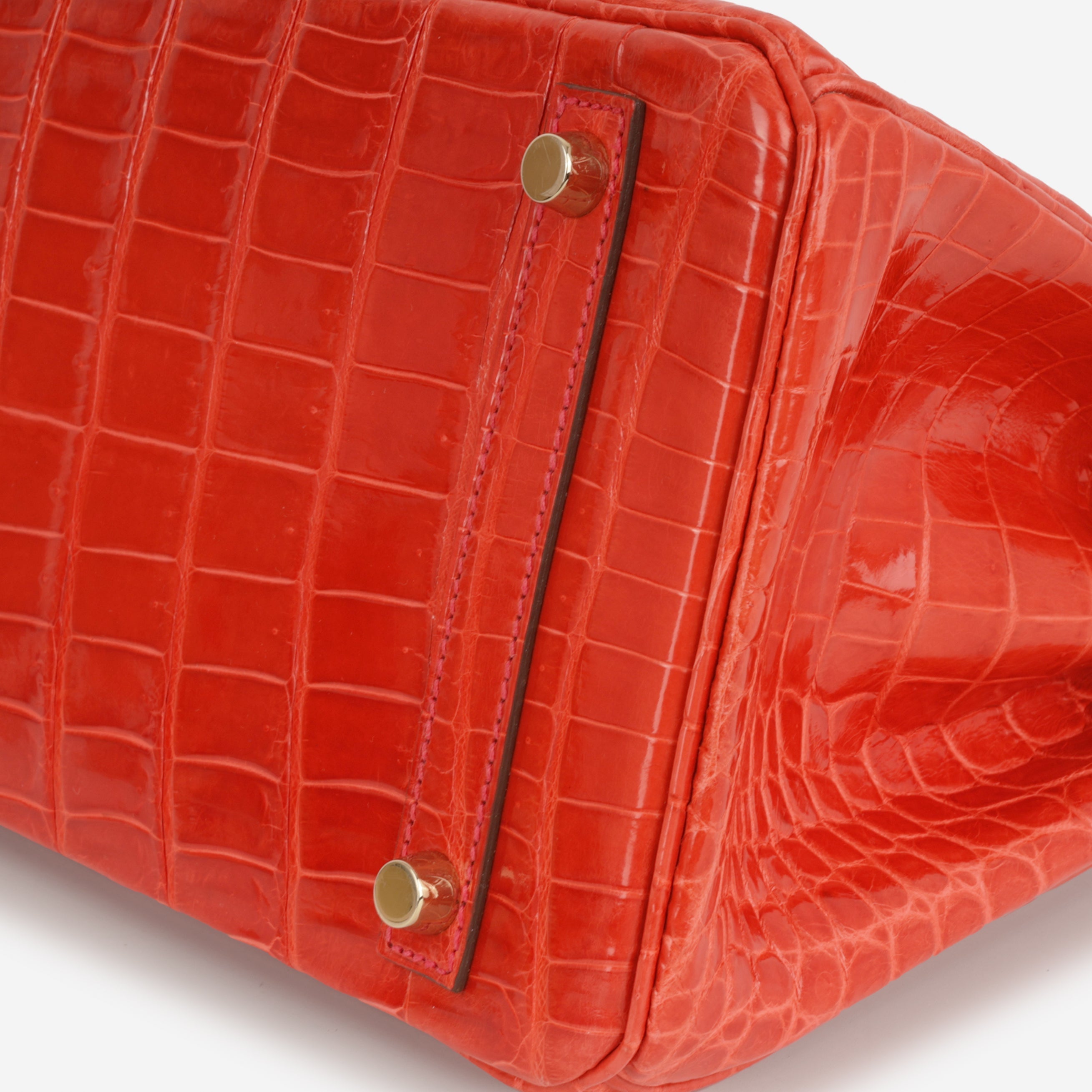 Hermès Birkin 30 - Geranium Crocodile Niloticus | Gold Hardware