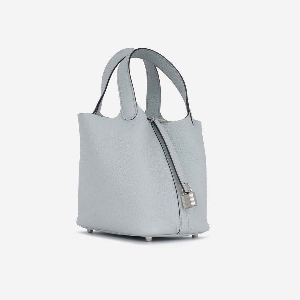 Hermès  Picotin 18 - Bleu Glacier Clemence | Palladium Hardware