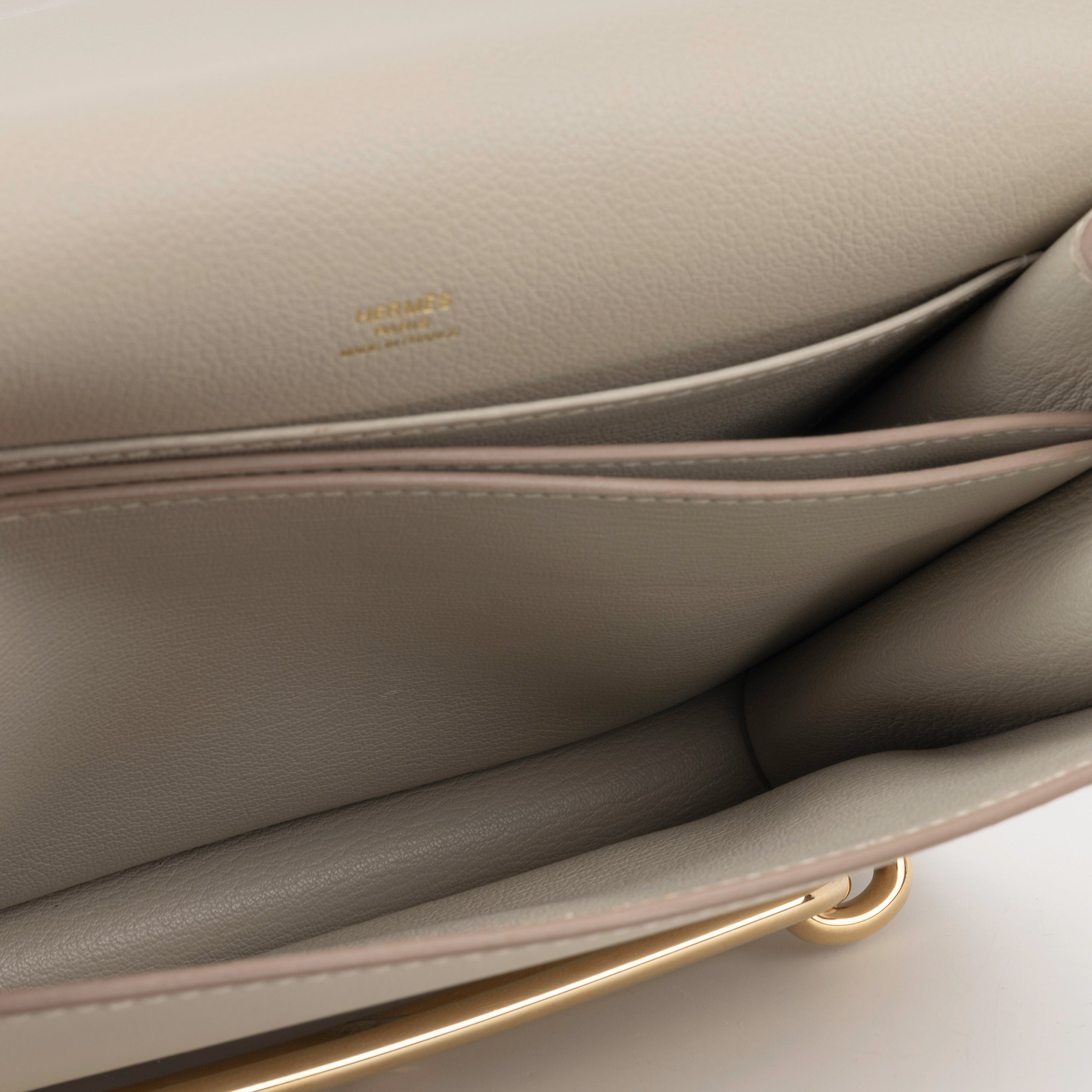 Hermès Roulis 23 - Beton Evercolor | Gold Hardware