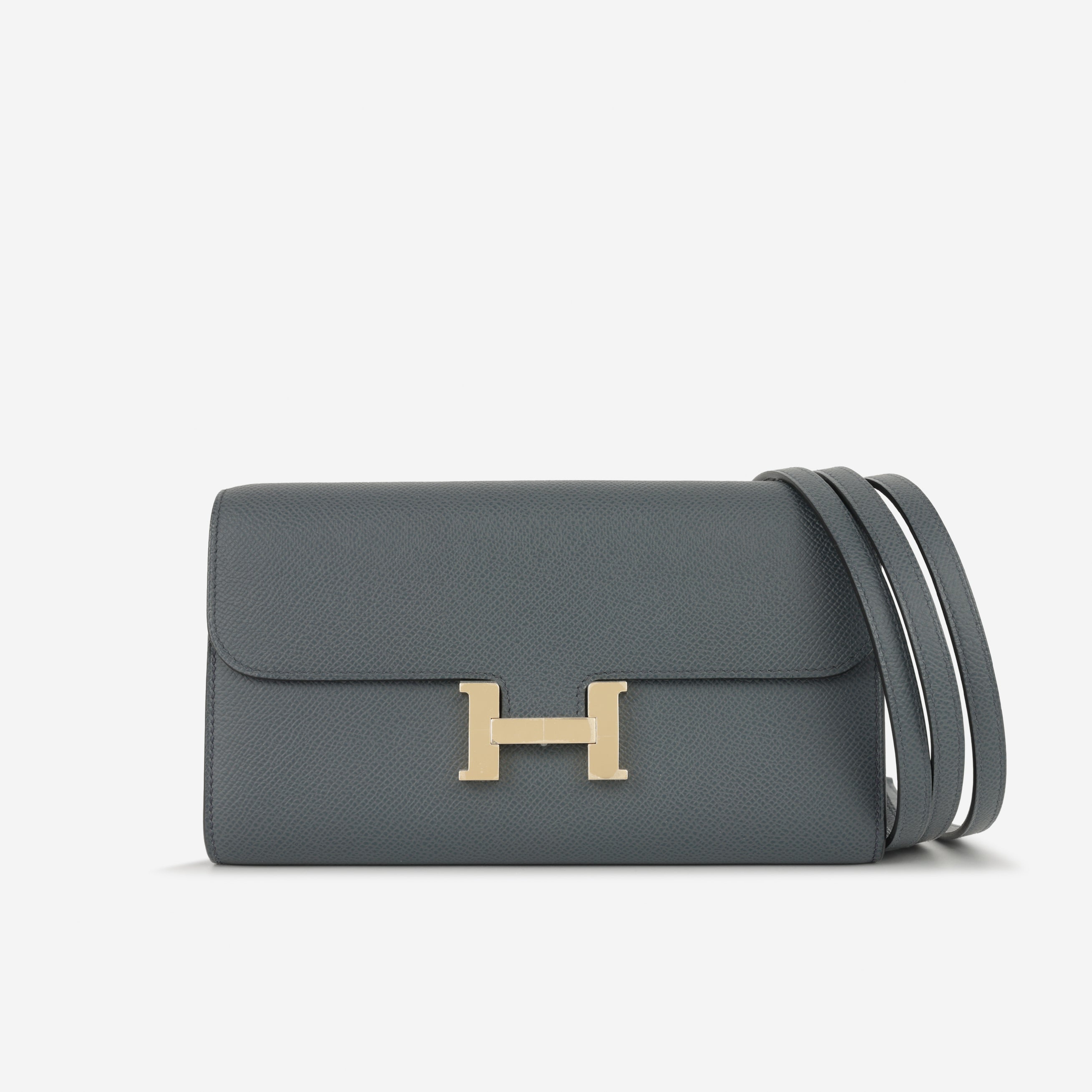 Constance To Go Cavale - Gris Misty Epsom | Permabrass Hardware