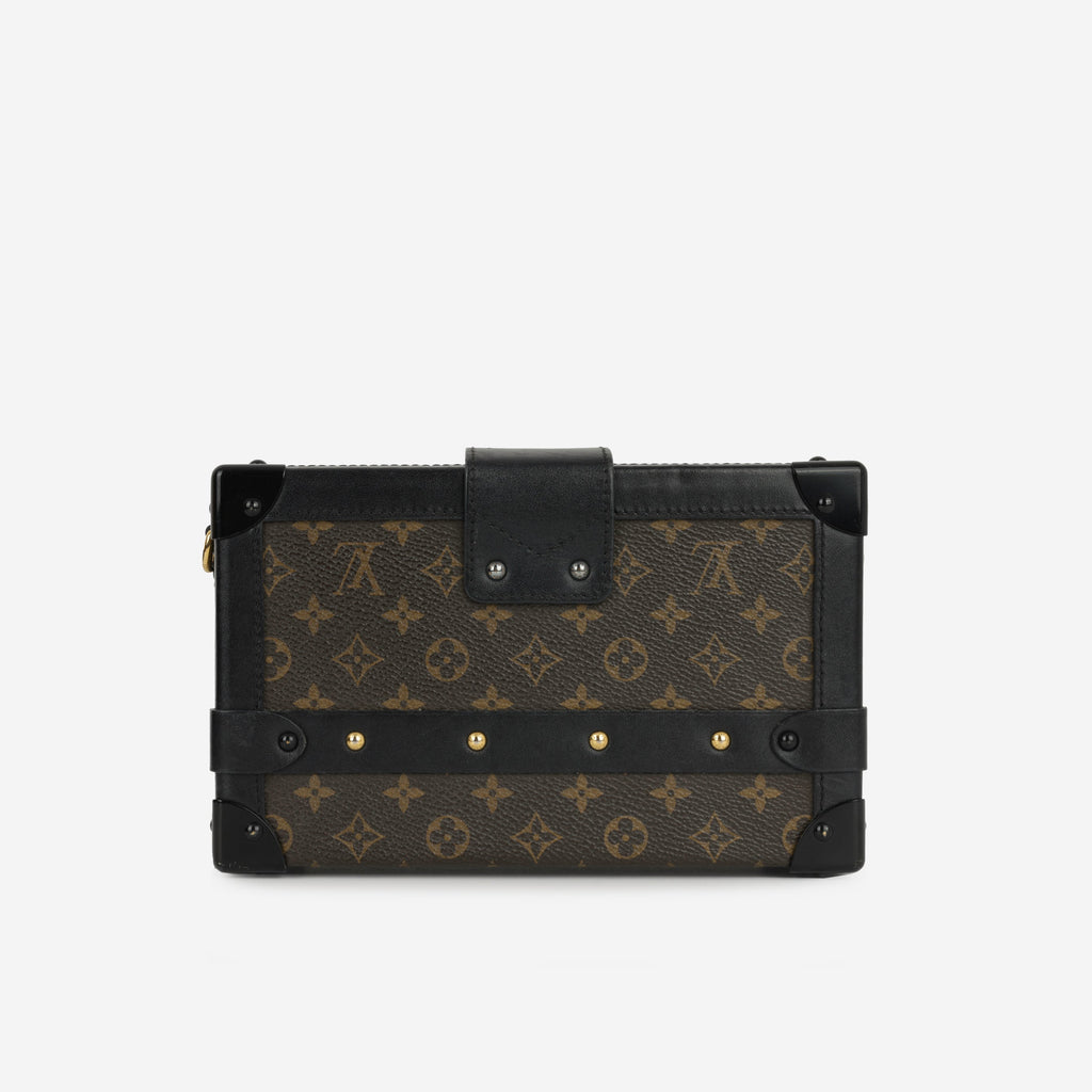Louis Vuitton Petite Malle - Monogram Canvas / Black Trim | Gold Hardware